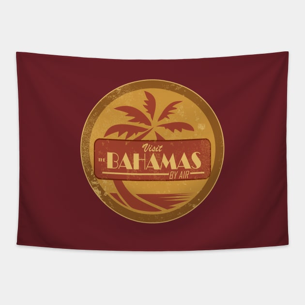 Visit The Bahamas (distressed) Tapestry by TCP