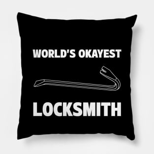 Funny Locksmith World's Okayest Locksmith Pillow