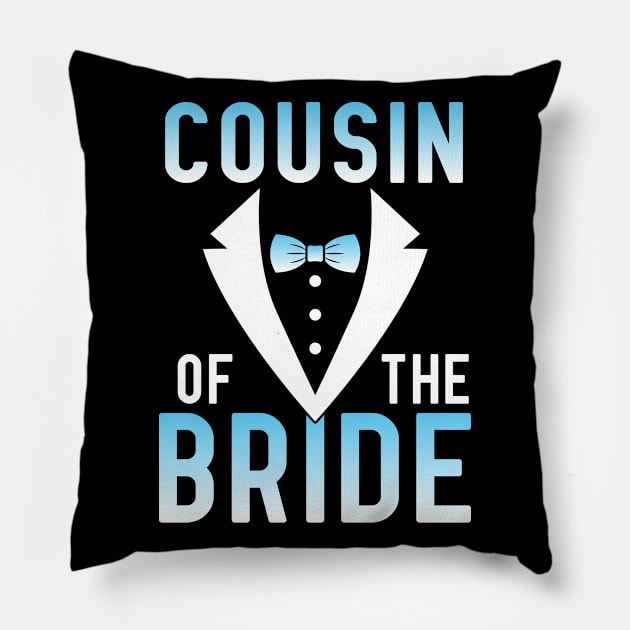 Cousin Of The Bride Groom Husband Wife Wedding Married Day Pillow by joandraelliot