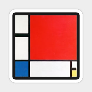 Composition with Red, Blue, and Yellow Magnet