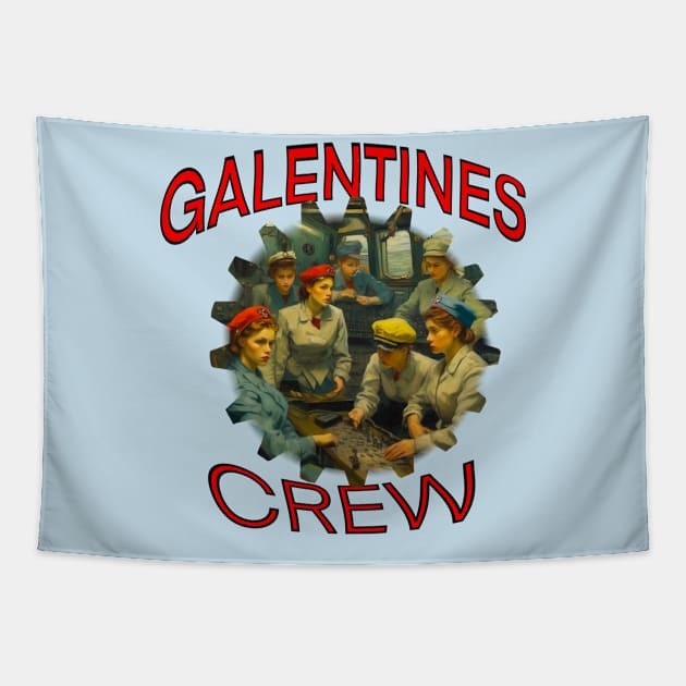 Galentines crew, radar plotting Tapestry by sailorsam1805