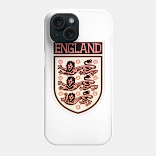 Halloween skeleton English three lions footy badge Phone Case