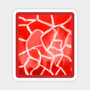 Abstract red art print Magnet