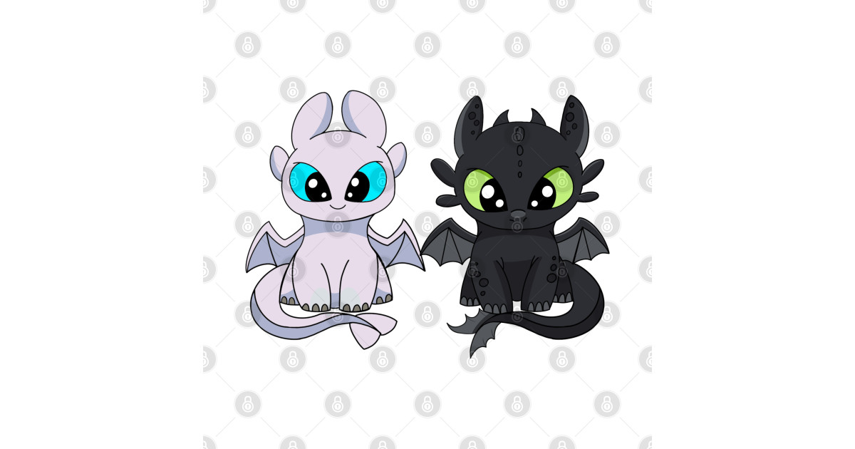 Baby dragon toothless & light furry, Httyd fanart, cartoon dragon