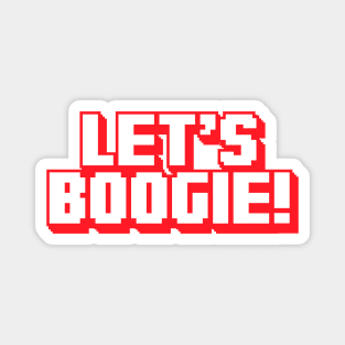 Let's Boogie (Red Logo - Light) Magnet