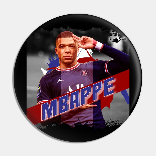 Mbappe, france striker poster - Mbappe - Pin