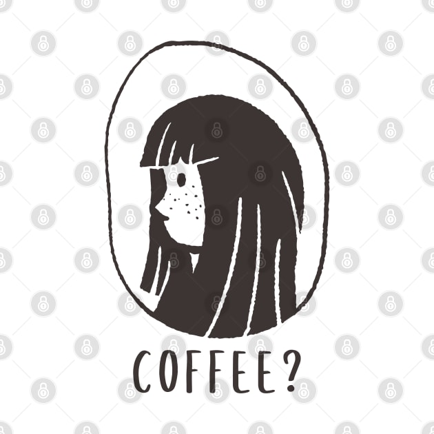 coffee cute girl by AA