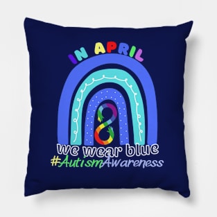 Autism Awareness Blue Pillow