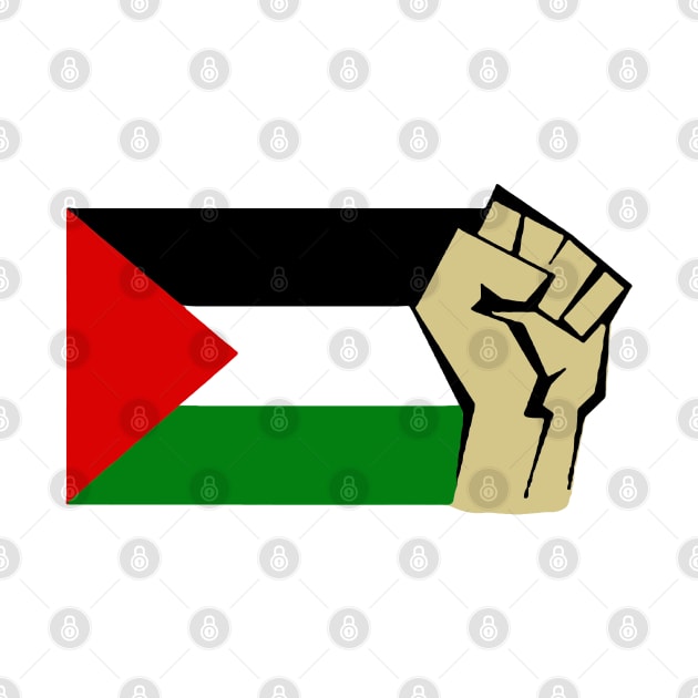 Palestinian Flag Power Fist by Tainted