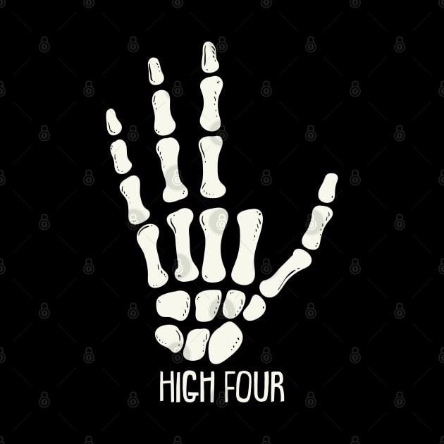 High Four - Funny Finger Amputee Gift by Shirtbubble