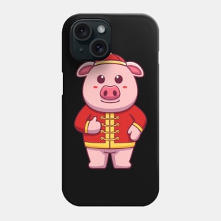 Cute chinese pig T-Shirt Phone Case