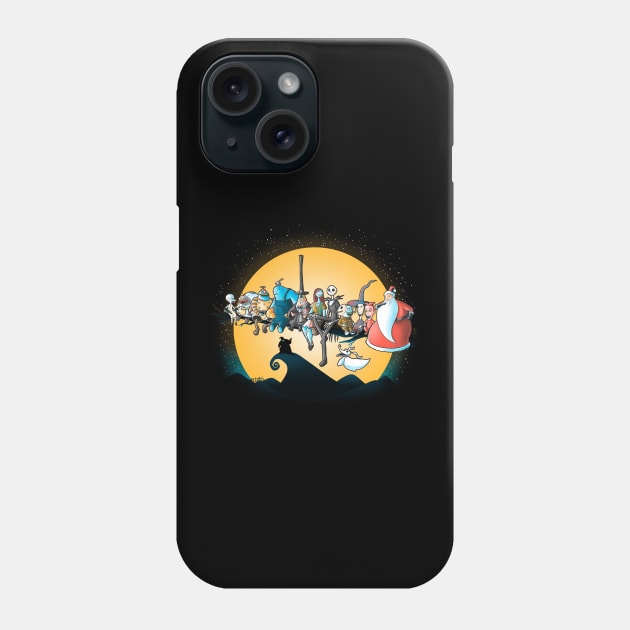 Halloween workers Phone Case by Cromanart