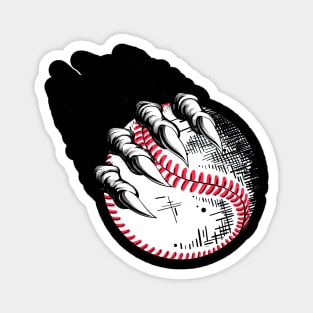 Baseball Skeleton hands scratching Baseball lovers Magnet