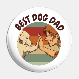 Best Dog Dad Pin