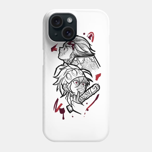 uzui and tanjiro Phone Case by i want money