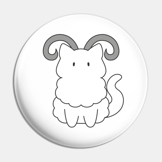 Aries Cat Zodiac Sign Pin by artdorable