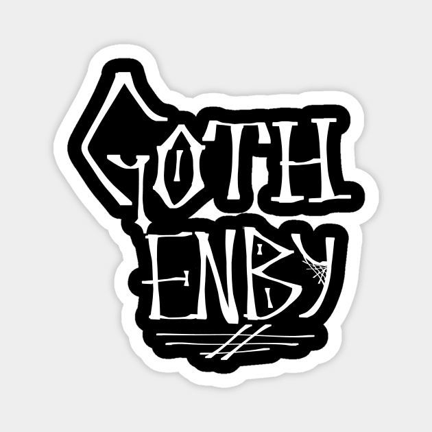 Goth Enby Magnet by TeeCupDesigns