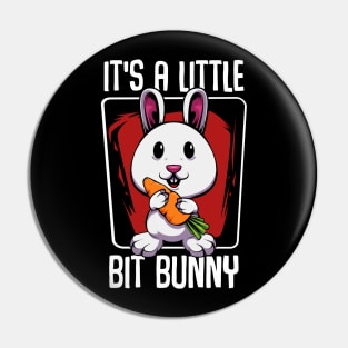 Carrots - It's A Little Bit Bunny - Carrot Cute Rabbit Pin