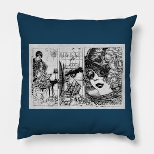 One spring day - 1923 by Peggy Prentice - edited digitally Pillow