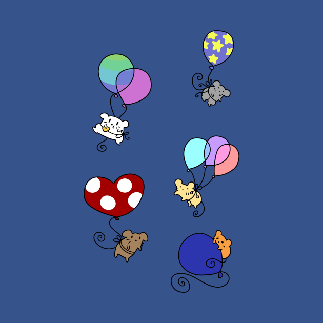 Balloon Mice by saradaboru