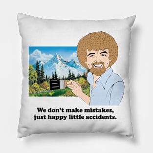 BOB ROSS FAN ART!! Pillow