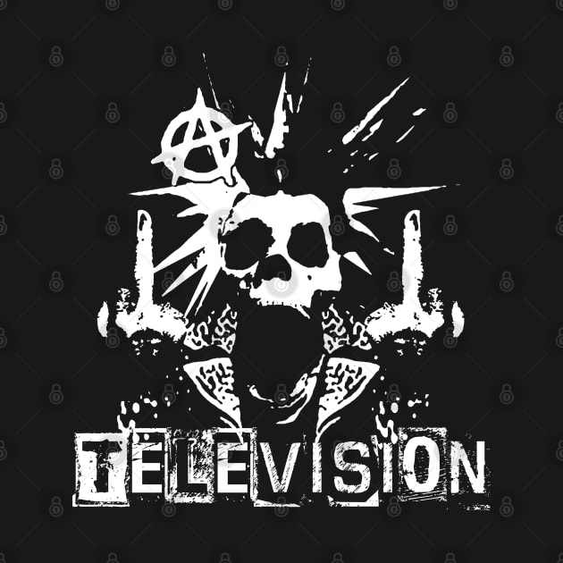 television skeleton punk by calistoneug