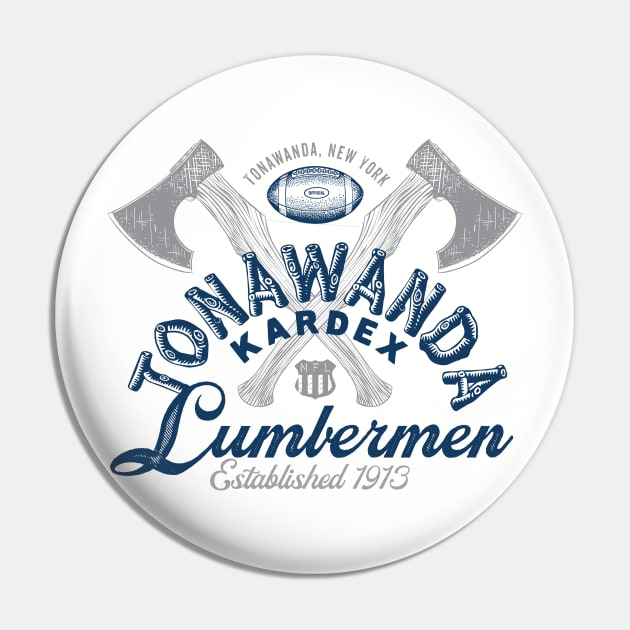 Tonawanda Lumbermen Football Pin by MindsparkCreative