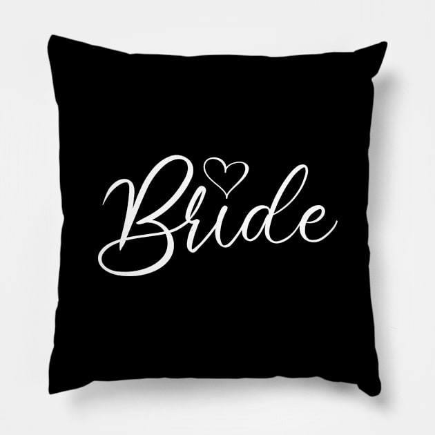 Cute Bride Pillow by Lulaggio