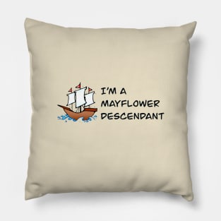 Mayflower Descendant Pillow