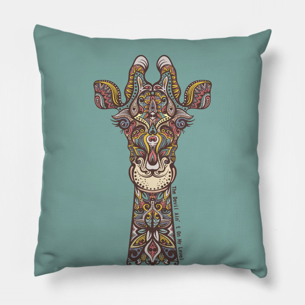 Giraffe Giraffe Print Pillow Teepublic