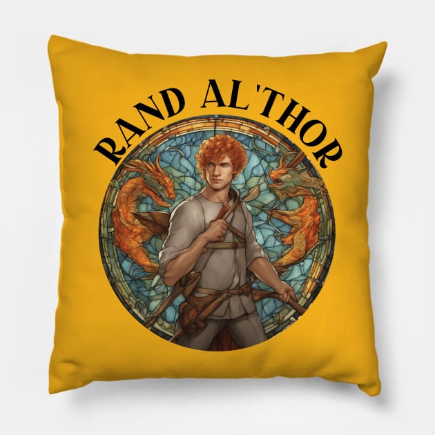 rand al thor - dragon reborn Pillow by whatyouareisbeautiful