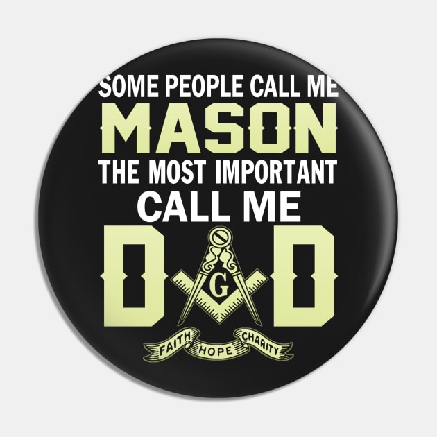 FAther (2) Im a MASON and a DAD Pin by HoangNgoc