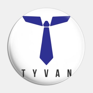 TyvanTV Logo w/TYVAN - Blue Pin