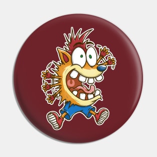 SCREAMING BANDICOOT Pin