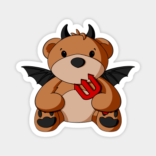 Devil Teddy Bear Magnet