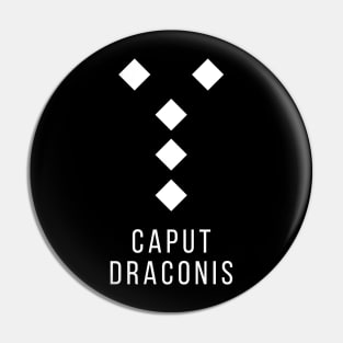 Caput Draconis Geomantic Figure Pin