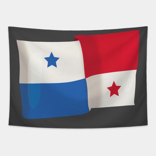 Panama Flag Tapestry by nickemporium1