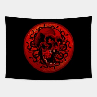 Blood Red Fury Tapestry