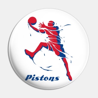 Detroit Pistons Fans - NBA T-Shirt Pin