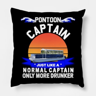 pontoon captain like a regular captain only more drunker Pillow