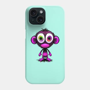 Cute Manic Chibi Monkey Comic Horror Art I Phone Case