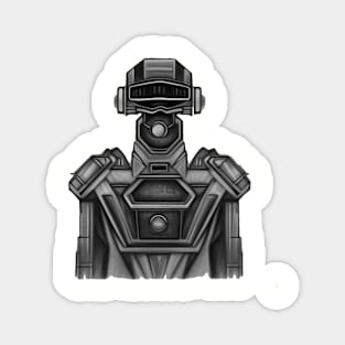 Portrait Of A Robot 1 Cyberpunk Artwork Magnet