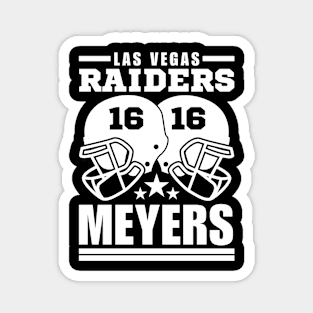 Las Vegas Raiders Meyers 16 American Football Retro Magnet