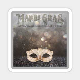 Mardi Gras design, gigt mug, apparel, t-shirts, shirts Magnet