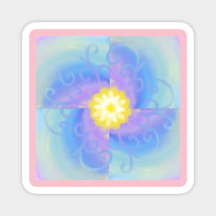 Pastel Pinwheel Magnet