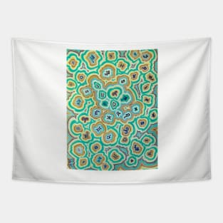 Zen Doodle Astrology Gold Dawn Tapestry