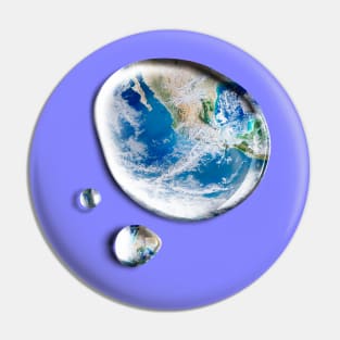 Save the earth Concept Global Warming Pin