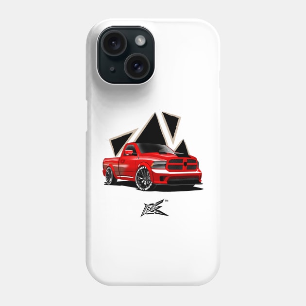 ram 1500 rt red Phone Case by naquash