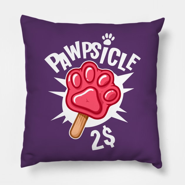 Pawpsicle Pillow by wloem