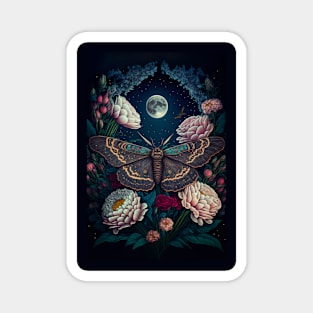 Wiccan witchcraft Moth and magic of night 12 Magnet